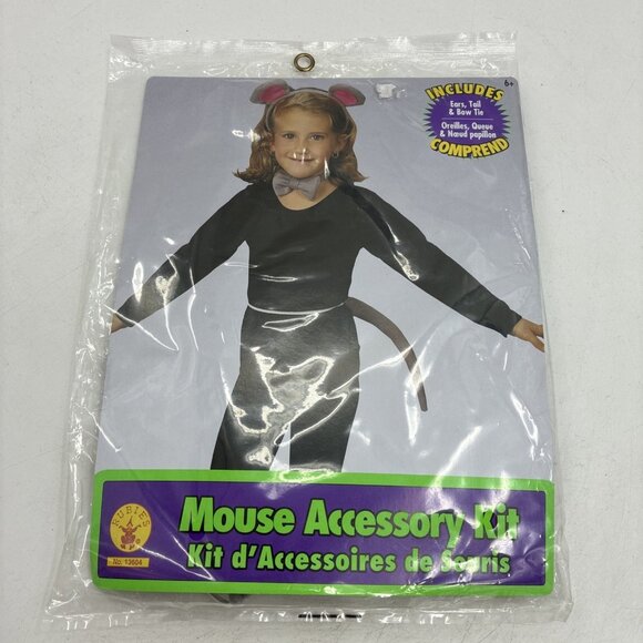 Rubies Kids One Size Mouse Accessories Ears Tail Bow Tie Costume Set - Picture 2 of 7